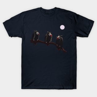 Masked Flying Fox Lovebirds :: Imaginary Creatures T-Shirt